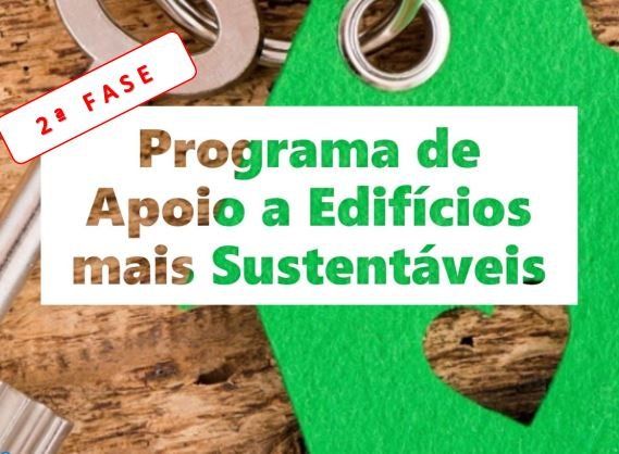 2ª Fase do Programa de Apoio a Edifícios Mais Sustentáveis Fundo